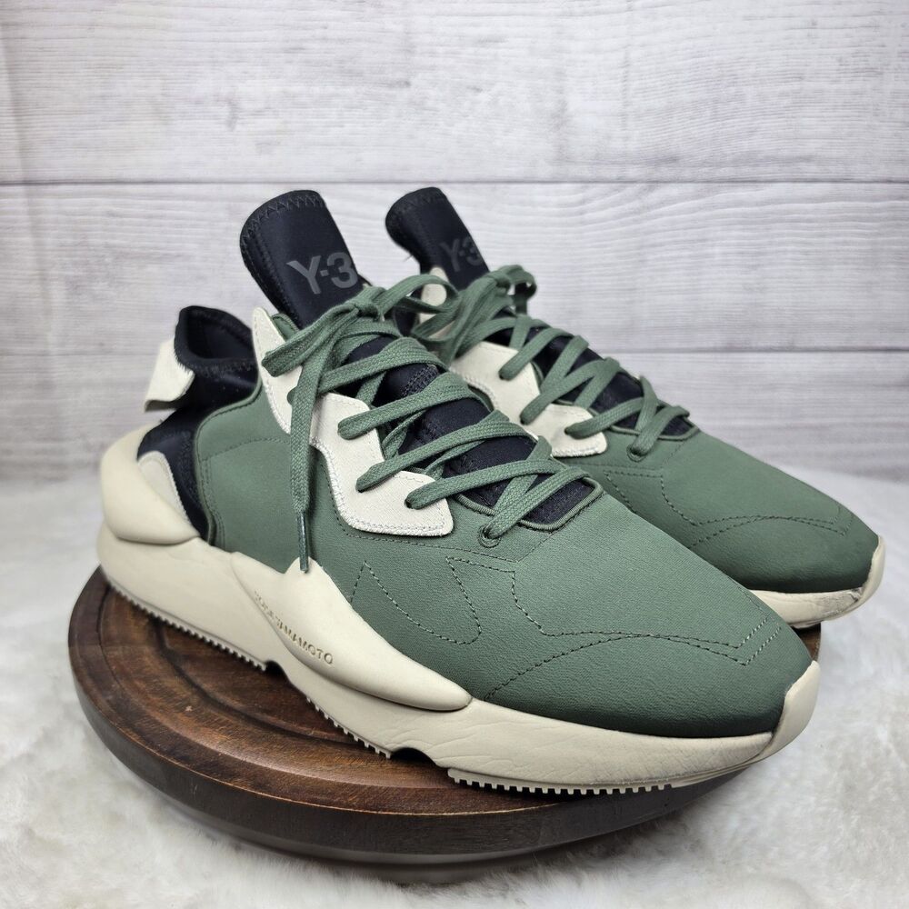 Y-3 Adidas Yohji Yamamoto Kaiwa Shadow Green Sneaker GZ9143 Mens Sz 12 Low Top